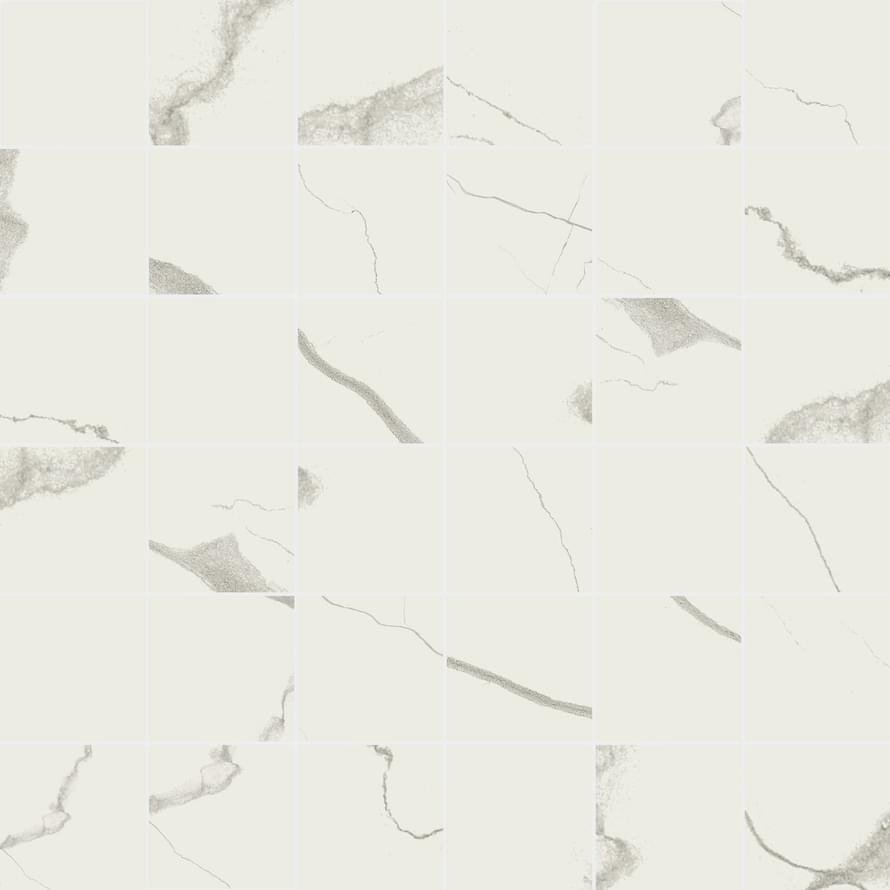 41zero42 Mate Mosaic Marmo Bianco 30x30