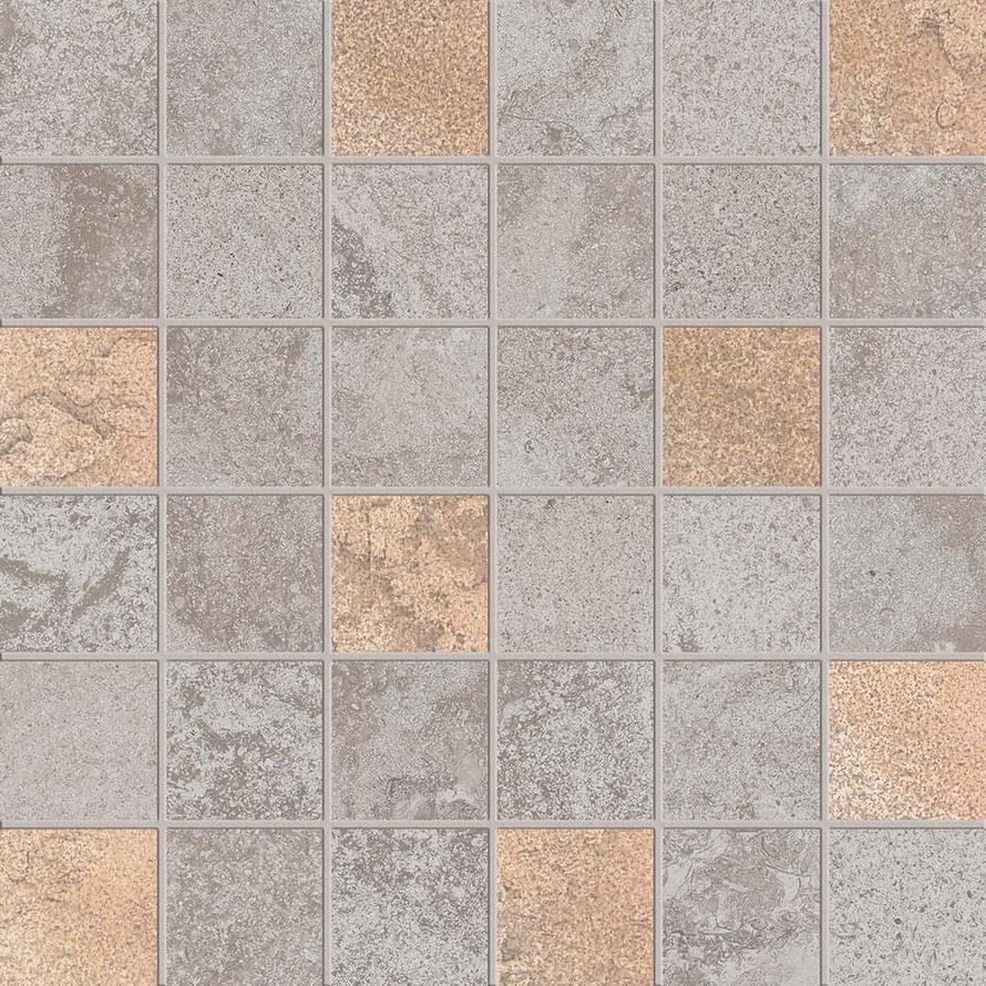ABK Alpes Raw Mos Quadr Glam Grey Rett 30x30