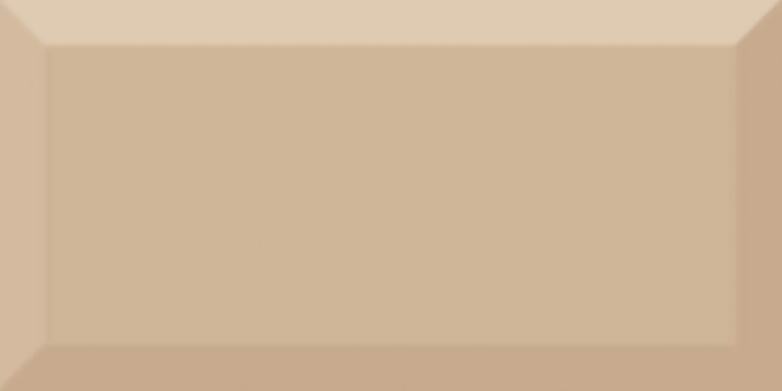 Absolut Keramika Monocolor Biselado Beige Brillo 10x20