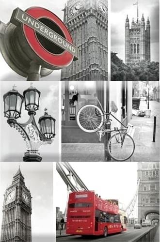 Absolut Keramika Monocolor Biselado Composicion London Calling D 15x22.5