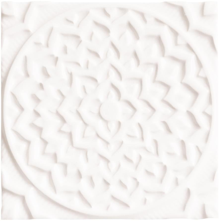 Adex Earth Relieve Mandala Cosmos Navajo White 15x15