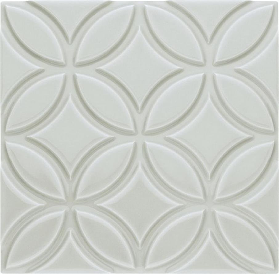 Adex Neri Liso Botanical Silver Mist 15x15