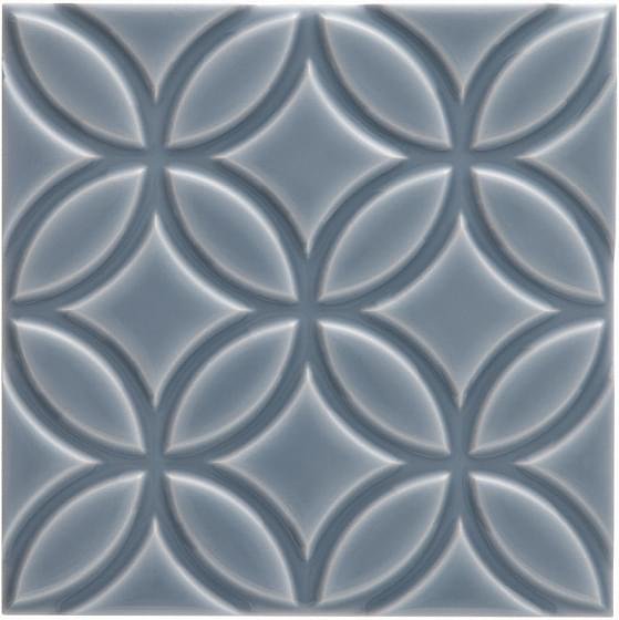 Adex Neri Liso Botanical Storm Blue 15x15