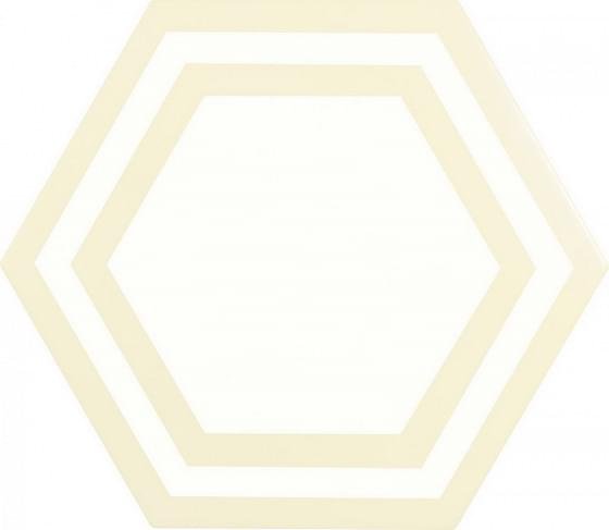 Adex Pavimento Hexagono Deco Bone 20x23