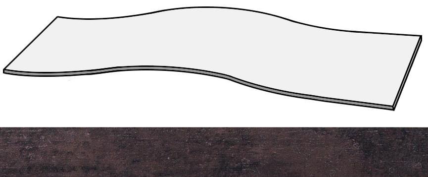 Apavisa Beton Brown Natural Curve 14.75x59