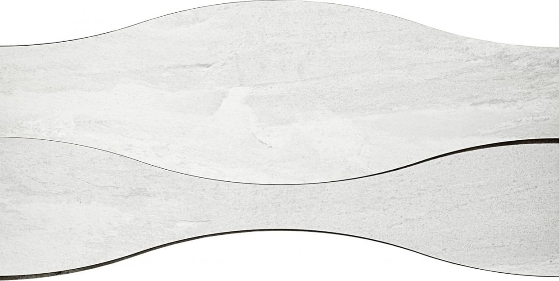 Apavisa Materia White Natural Ramp Onda 18.14x89.46