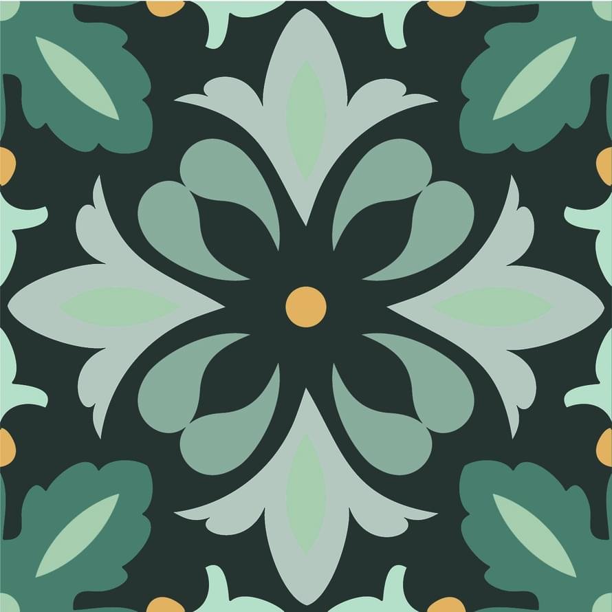Ape Dahlia Daisy Night 15x15