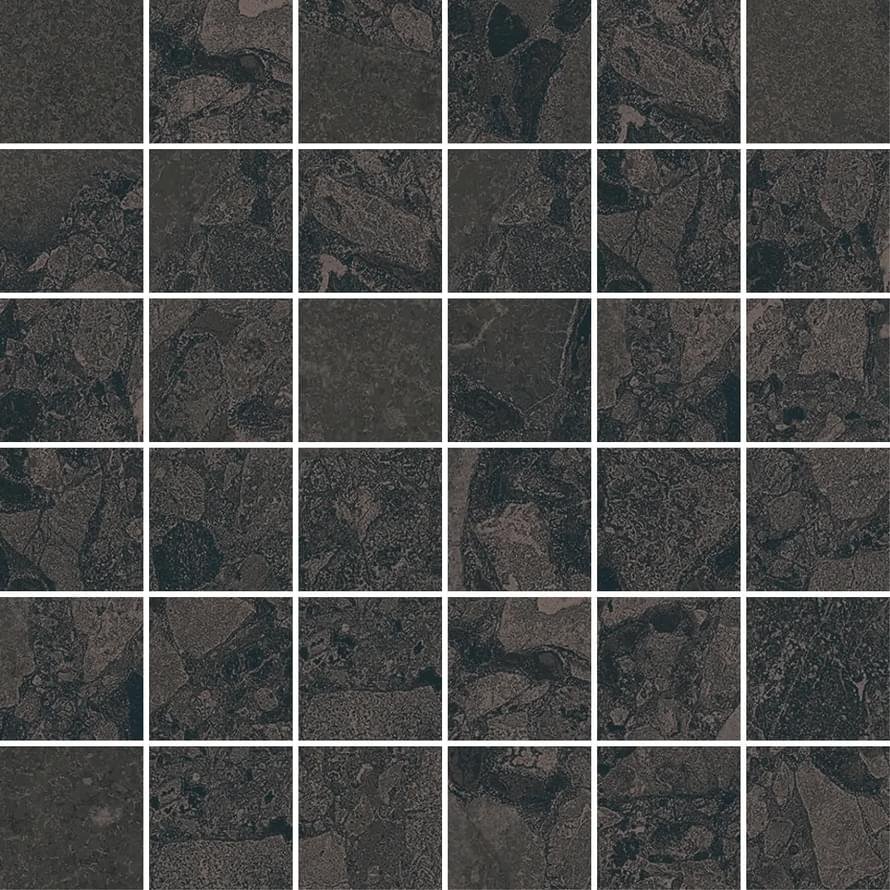 Arcana Black And Cream Black Mosaic Space 30x30