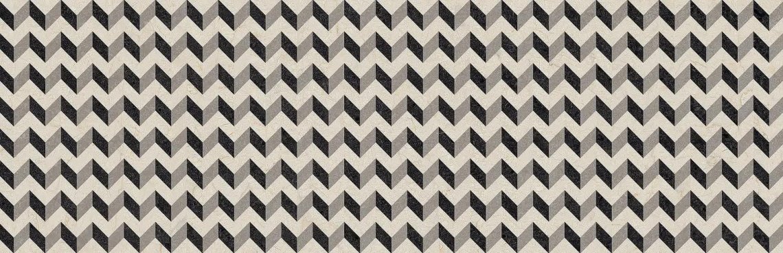 Arcana Black And Cream Cream R Zigzag 32x99