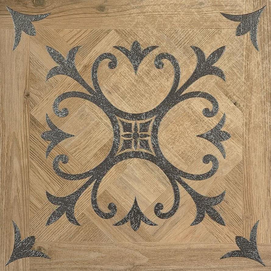 Ariana Larix Inserto Decorato Tarsie Sabbia 60x60