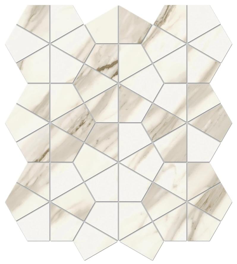 Atlas Concorde Marvel Meraviglia Calacatta Bernini Hexagon Lapp 40.3x46.6
