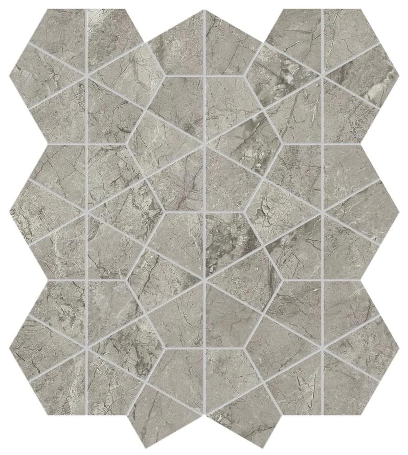 Atlas Concorde Marvel Meraviglia Silver Majestic Hexagon Lapp 40.3x46.6