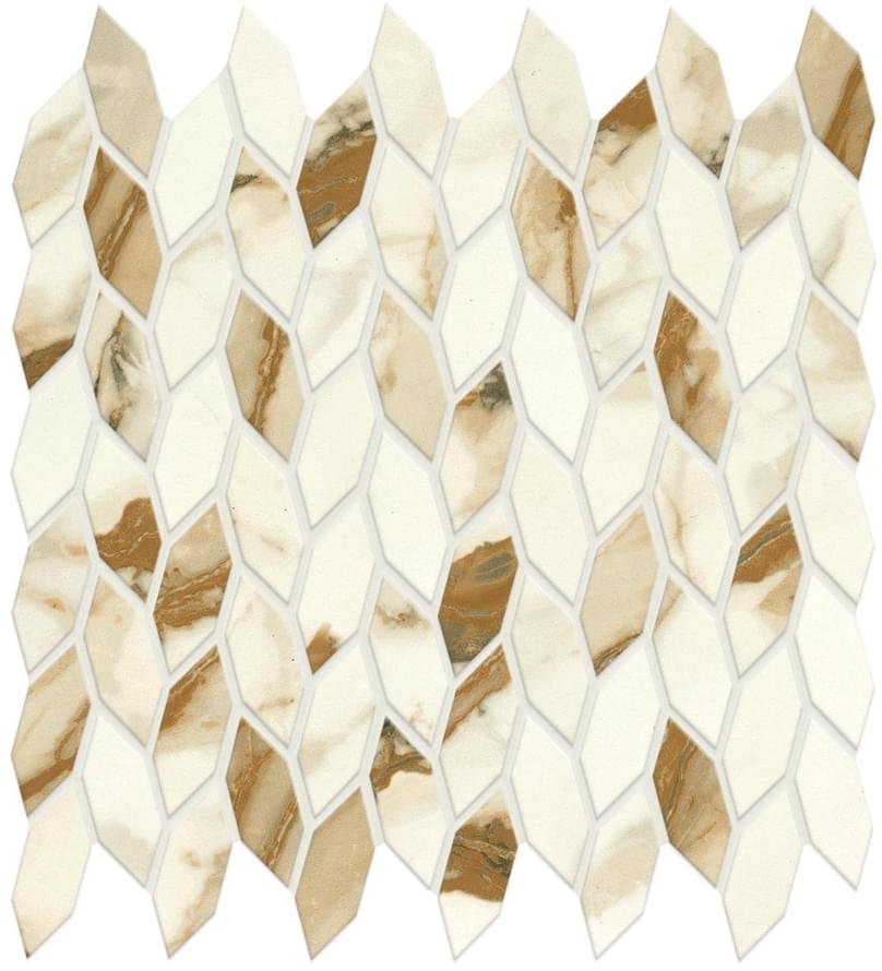 Atlas Concorde Marvel Shine Calacatta Imperiale Mosaico Twist Shiny 30.5x30.5
