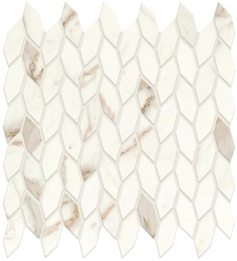 Atlas Concorde Marvel Shine Calacatta Prestigio Mosaico Twist Shiny 30.5x30.5