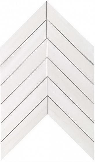 Atlas Concorde Marvel Stone Bianco Dolomite Chevron Wall 30.5x25