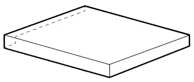 Atlas Concorde Marvel Stone Clauzetto White Scalino Ang. Dx 33x33