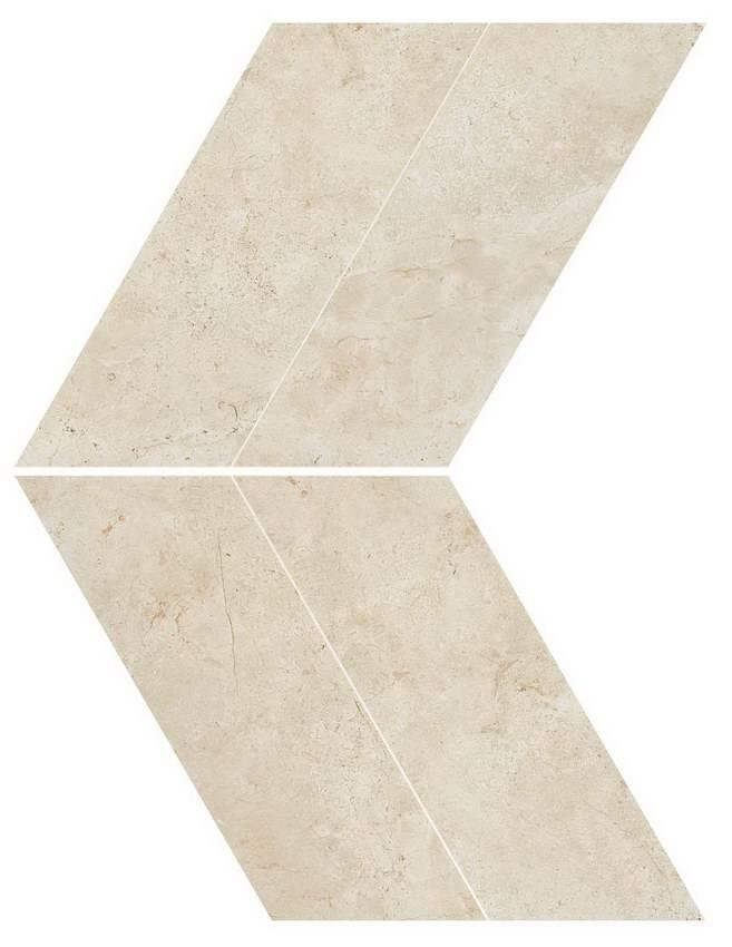 Atlas Concorde Marvel Stone Cream Prestige Chevron Lappato 22.5x22.9