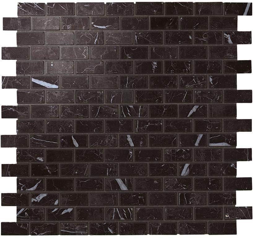 Atlas Concorde Marvel Stone Nero M. Mosaico Lapp. Burattato 29.8x29.8