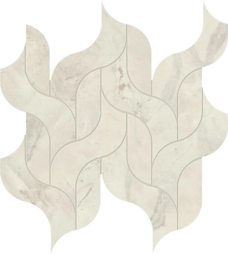 Atlas Concorde Marvel X Calacatta Perla Mosaico Waterfall Lappato 30.5x27.7
