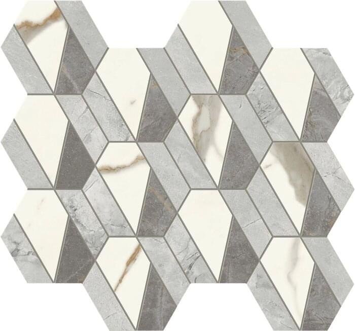 Atlas Concorde Marvel X Mosaico Hive Hex Lappato 37.2x32.2