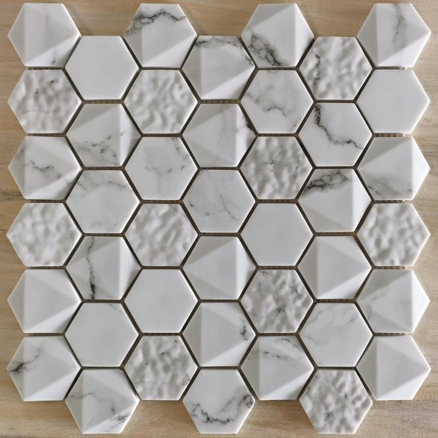 Bonaparte Mosaics Volume White 30x30