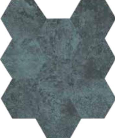 Caesar Alchemy Navy 3D Hexagons 28x34