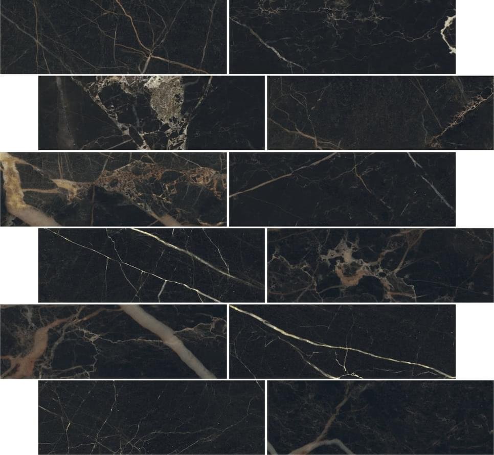 Caesar Anima Select Nero Atlante Composizione L Lucidato 30x30
