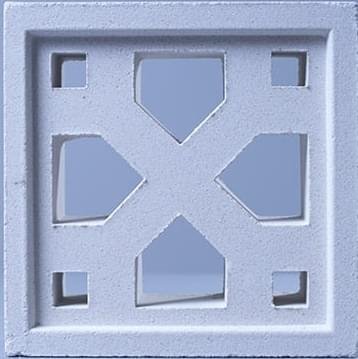 Carodeco Les Moucharabiehs Cement Block 3 White 19.5x19.5