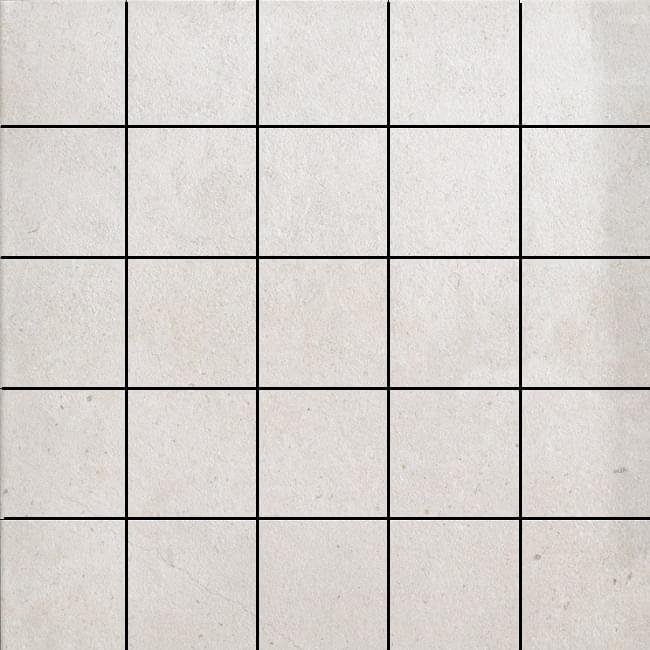 Casalgrande Padana Pietra Bauge Mosaico Bianca 6x6 30x30