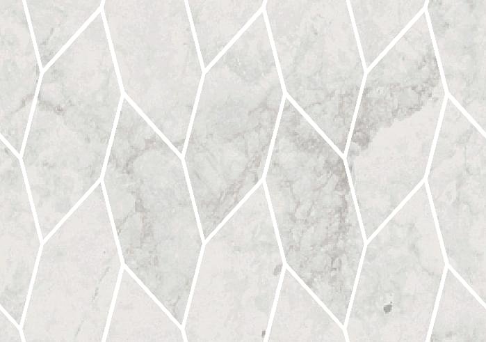 Century Contact Fashion Stone White Mosaico Su Rete Molata 22x31