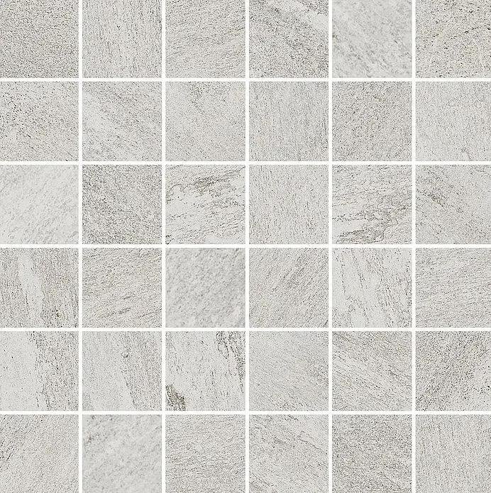 Century Stonerock White 4.7x4.7 Mosaico Su Rete 30x30