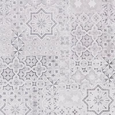 Ceramika Gres Vintage Jasno Szary Dekor 40x40