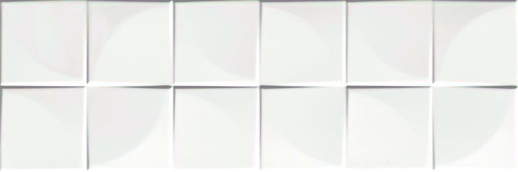 Ceramika Konskie Sweet Home Quadra White Glossy 25x75