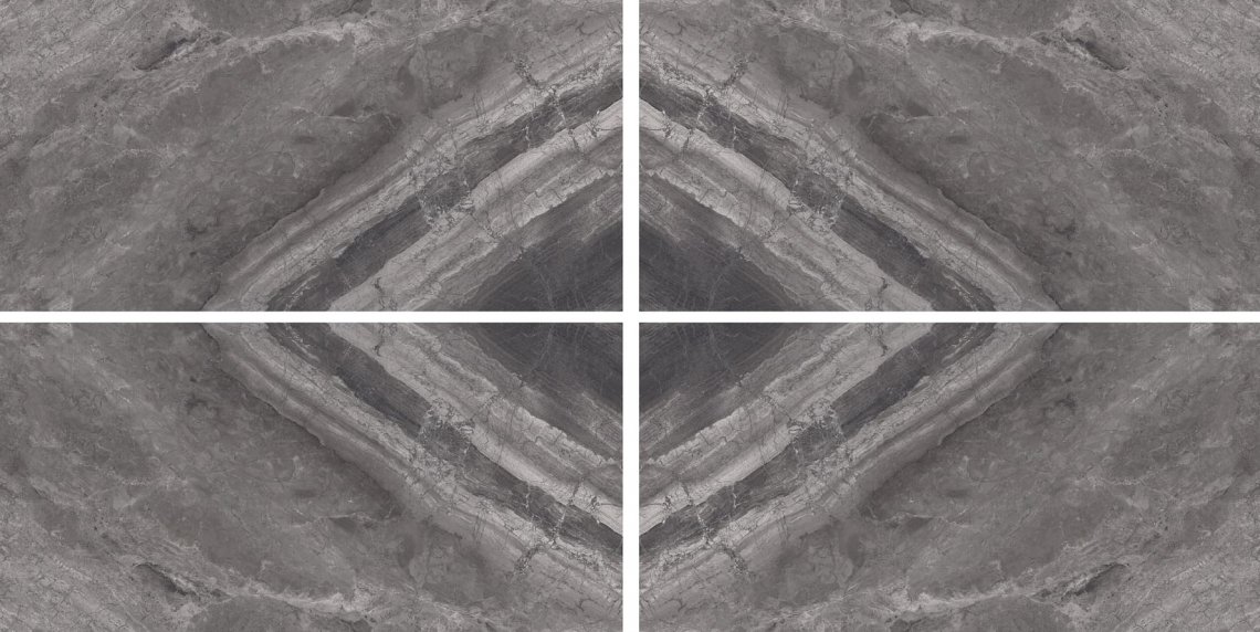 Cerdomus Supreme Book Match Charcoal Levigato Set 4 Pcs 120x240