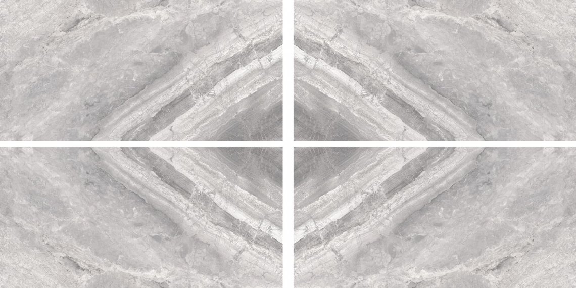 Cerdomus Supreme Book Match Silver Levigato Set 4 Pcs 120x240