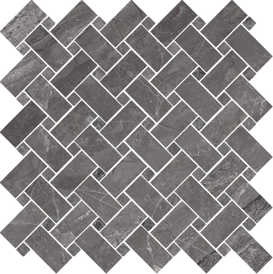 Cerdomus Supreme Mosaico Kadi Charcoal levigato 30x30