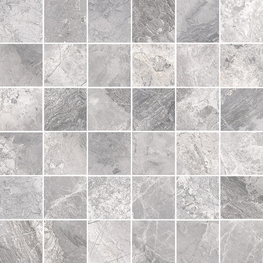 Cerdomus Supreme Mosaico Silver levigato 30x30