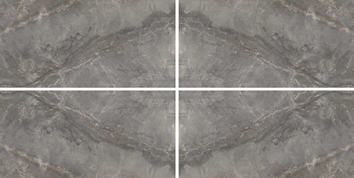 Cerdomus Sybil Book Match Silver Levigato Set 4 Pcs 120x240