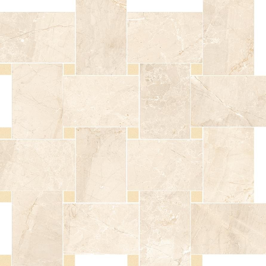 Cerdomus Sybil Contrasti Beige Levigato con Tozzetto Oro 30x30