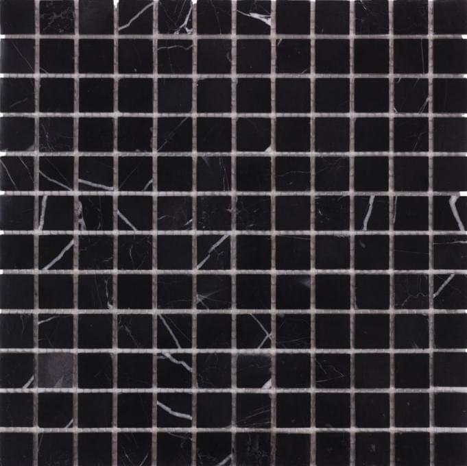 Dao Stone Mosaic Nero Marquina 23x23 Polished 30x30