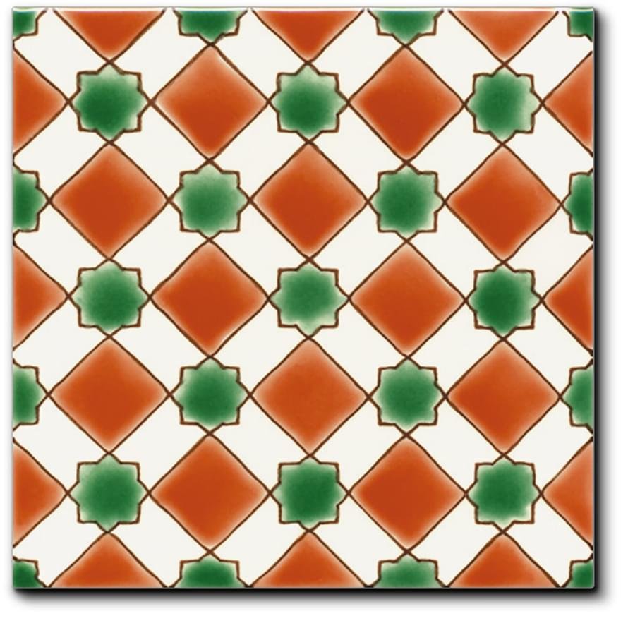 Diffusion Doremail Andalusian Carreau Almeria Rouille 20x20