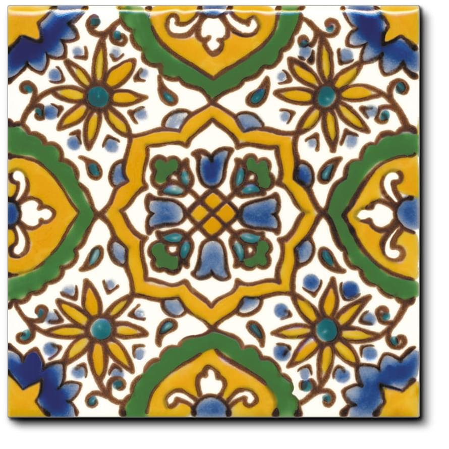 Diffusion Doremail Mediterraneens Carreau Houda Vert 10x10