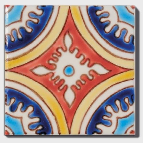 Diffusion Doremail Mediterraneens Carreau Santa Fe Jaune 10x10