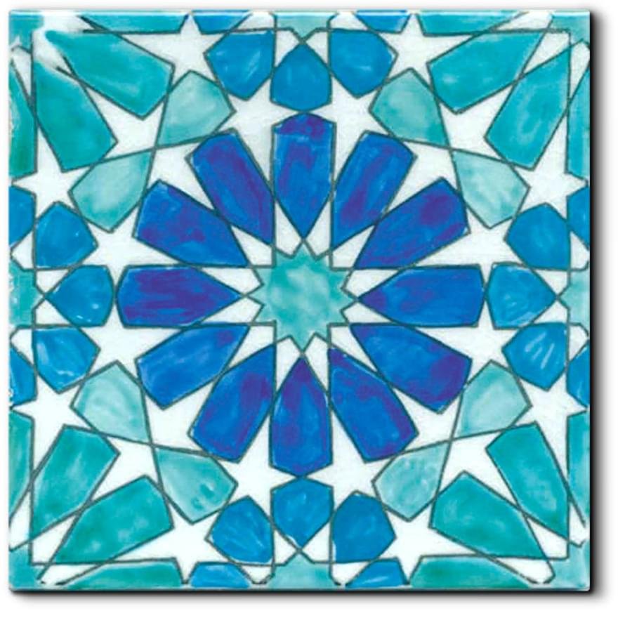 Diffusion Doremail Nostalgia Marbella Bleu 20x20