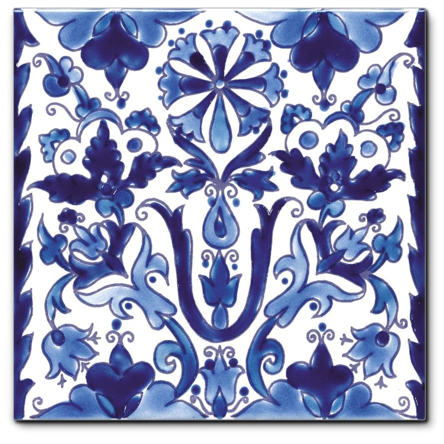 Diffusion Doremail Orientaux Carreau Samarra Bleu 20x20