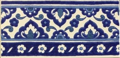 Diffusion Doremail Tradition Frise Zina Bleu 10x20