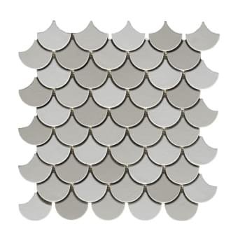 Diffusion Emoi Ecaille De Poisson Trio Blanc-Gris 30x30