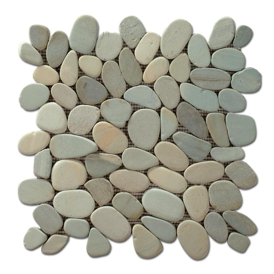 Diffusion Galets De Bali Dalle Sciee Mat Vert Jade 30x30