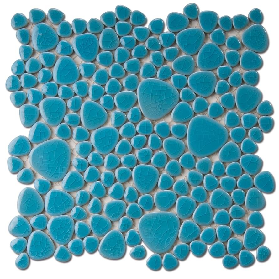 Diffusion Galets Japonais Bleu Clair Craquele 13 26x26