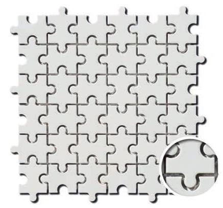 Diffusion Galets Japonais Puzzle Blanc 30x30